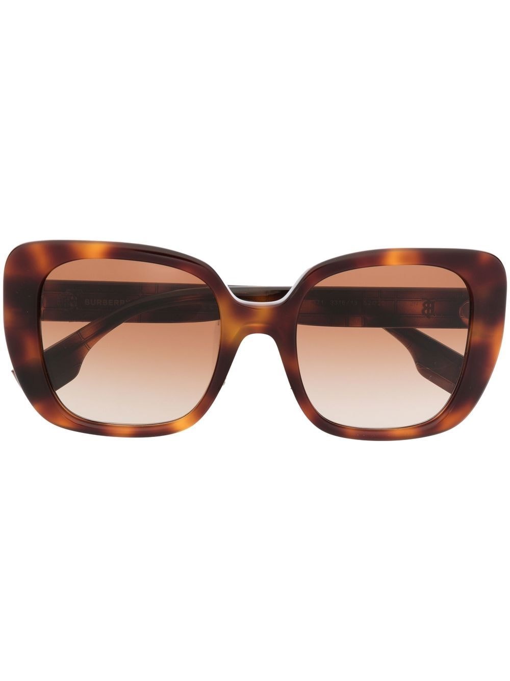 Burberry Eyewear tortoiseshell-effect square-frame sunglasses - Brown von Burberry Eyewear