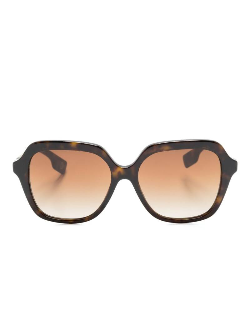 Burberry Eyewear tortoiseshell oversized-frame sunglasses - Brown von Burberry Eyewear