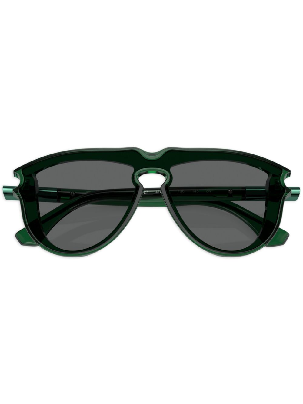 Burberry Eyewear transparent-design pilot-frame sunglasses - Green von Burberry Eyewear