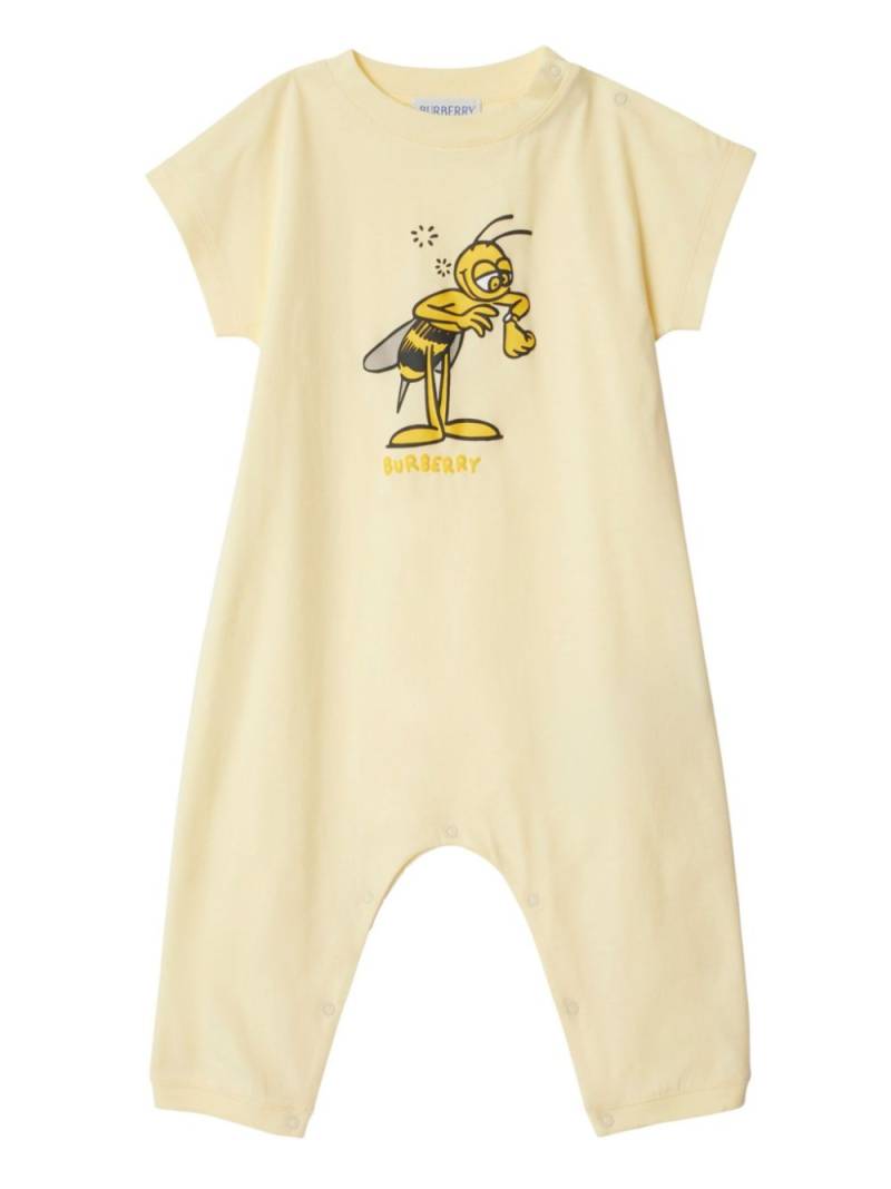 Burberry Kids Bee-print romper - Yellow von Burberry Kids