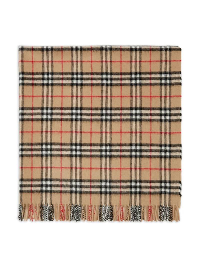 Burberry Kids Vintage Check cashmere blanket - Brown von Burberry Kids