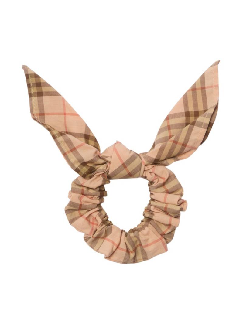 Burberry Kids Check Cotton Scrunchie - Pink von Burberry Kids