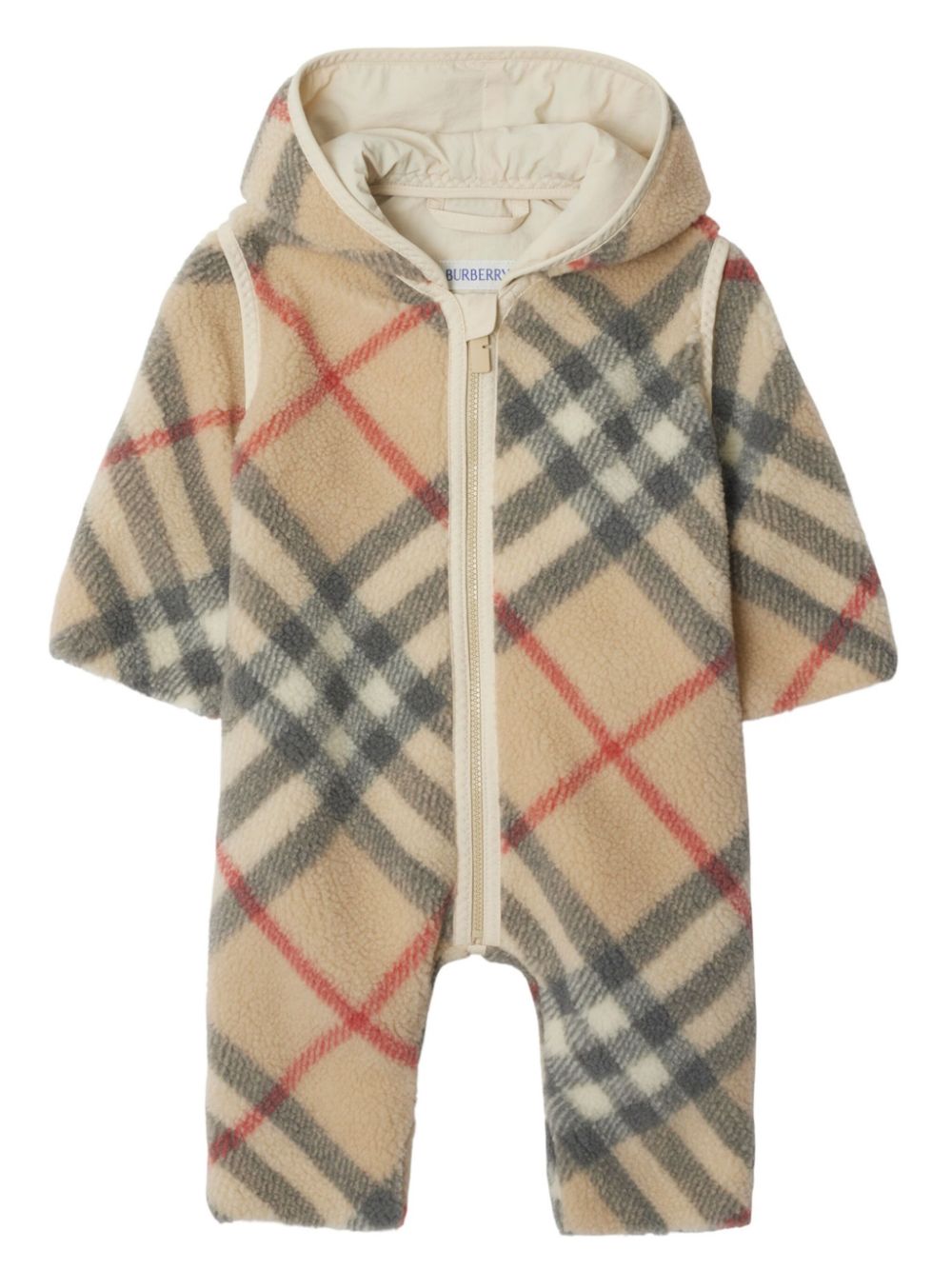 Burberry Kids Check-pattern pajamas - Neutrals von Burberry Kids