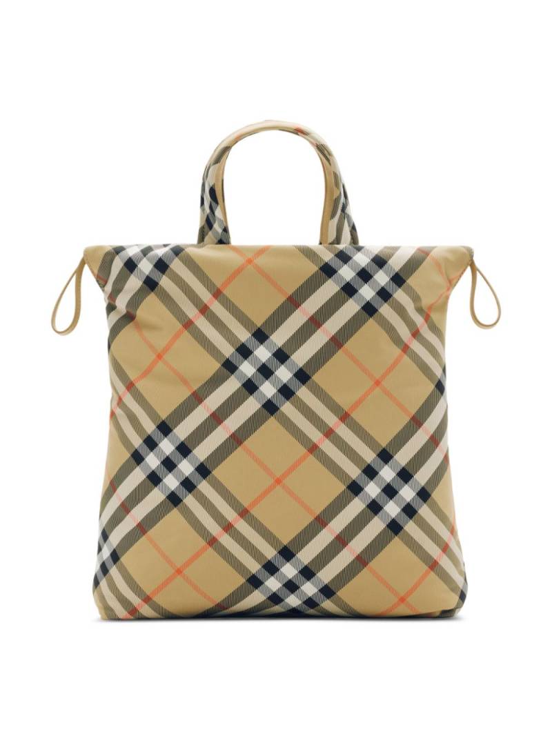 Burberry Kids Check tote bag - Neutrals von Burberry Kids