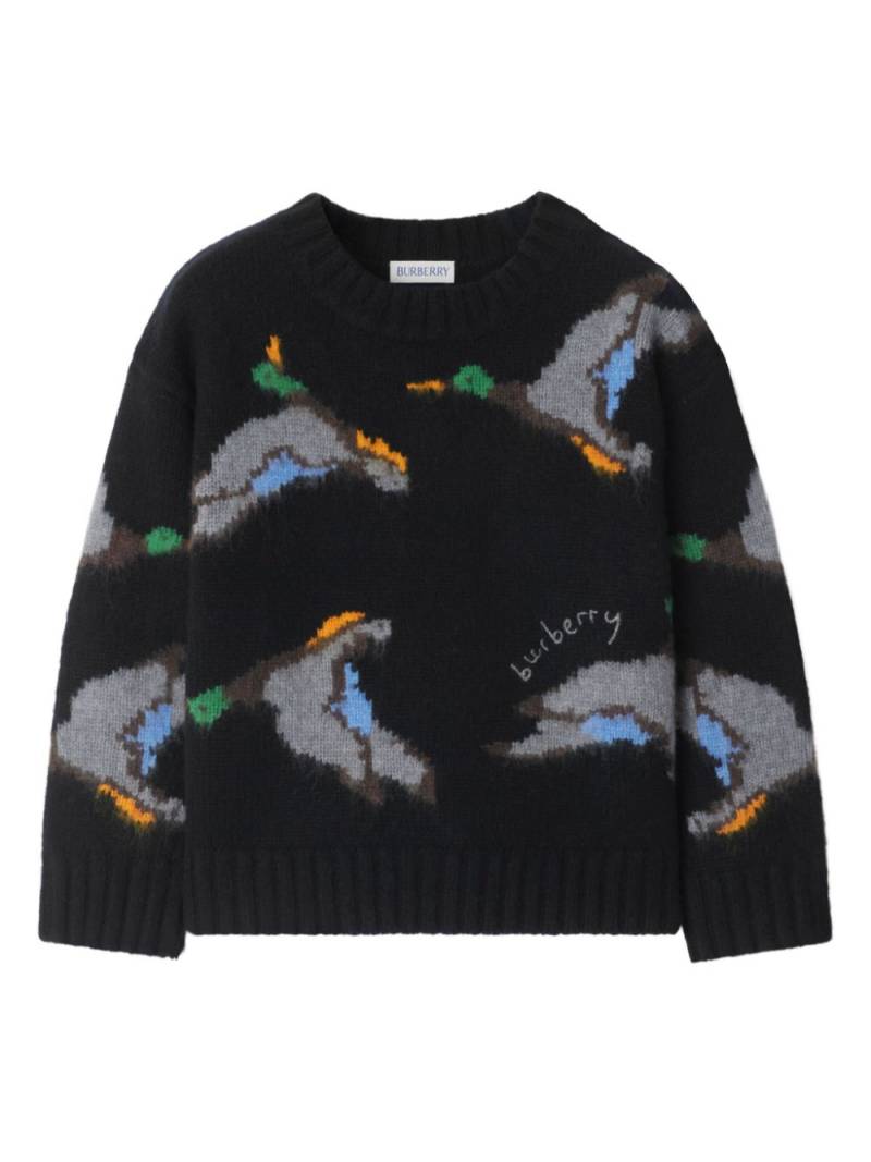 Burberry Kids Duck sweater - Black von Burberry Kids