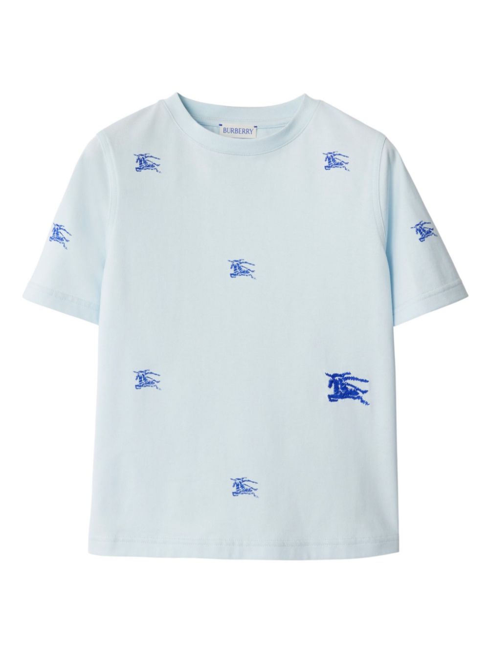 Burberry Kids EKD Cotton t-Shirt - Blue von Burberry Kids