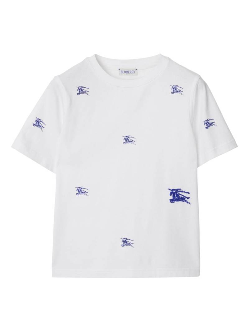 Burberry Kids EKD Cotton t-Shirt - White von Burberry Kids