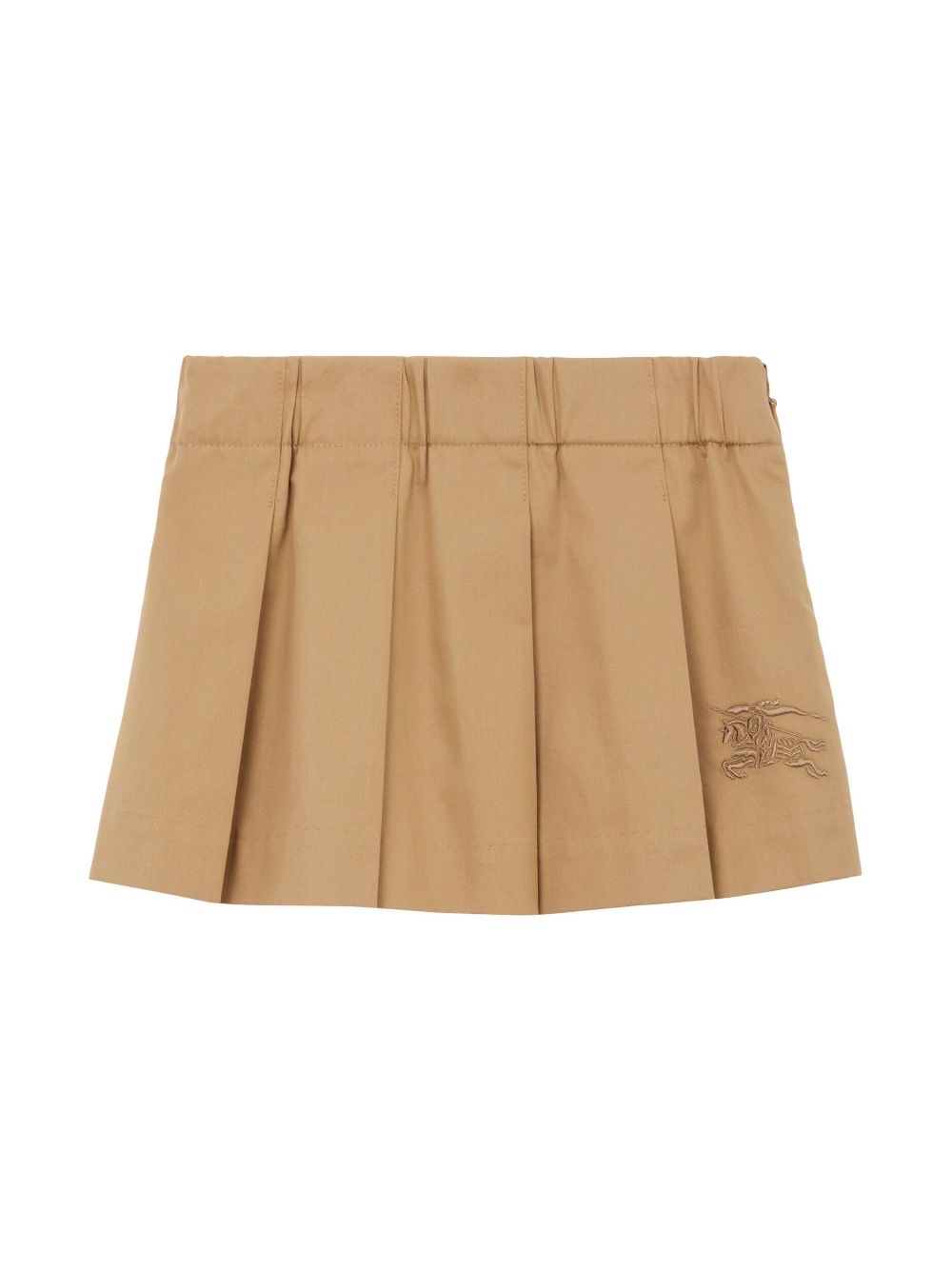 Burberry Kids EKD Motif cotton pleated skirt - Neutrals von Burberry Kids