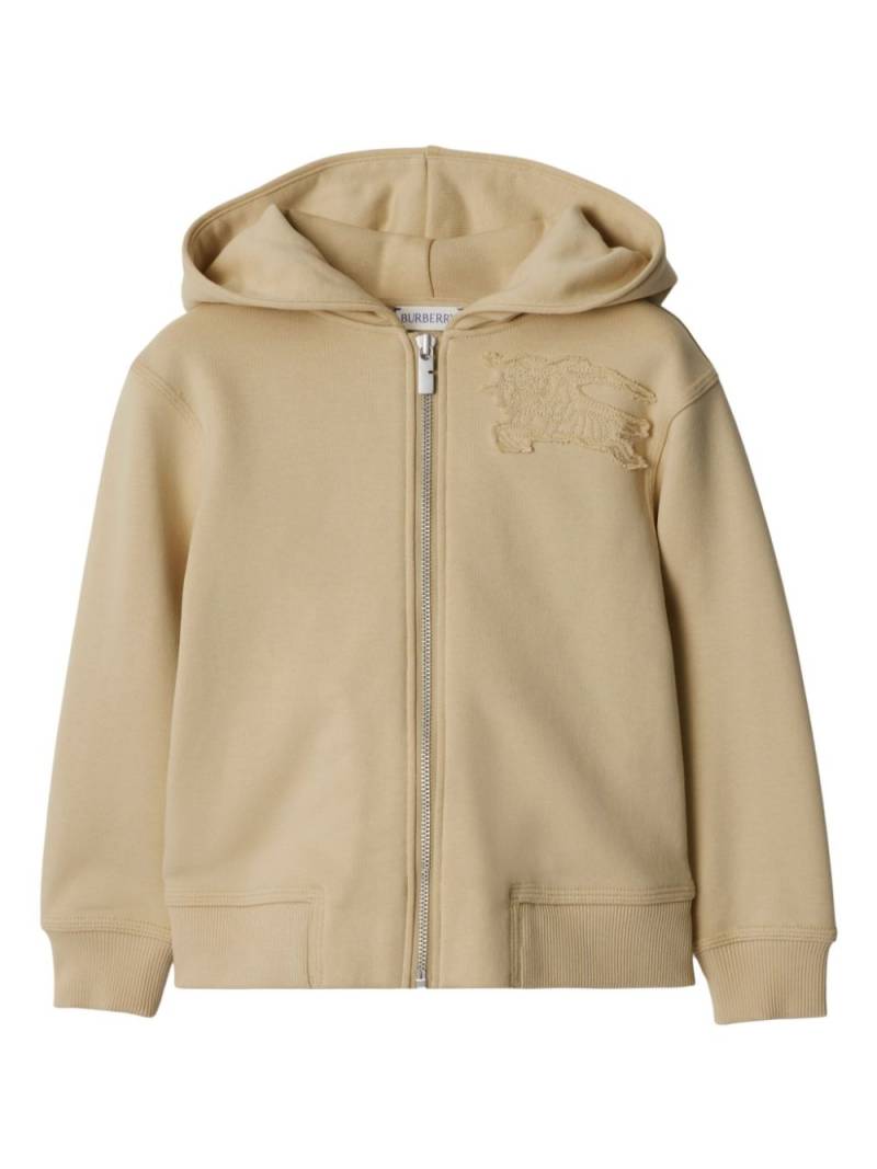 Burberry Kids EKD cotton hoodie - Neutrals von Burberry Kids