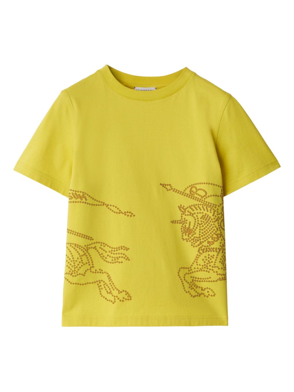 Burberry Kids EKD crew-neck cotton T-shirt - Yellow von Burberry Kids