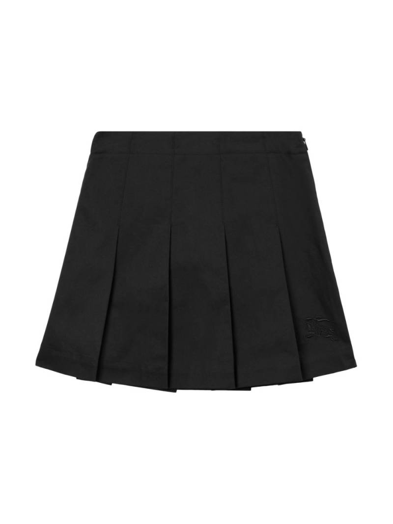 Burberry Kids EKD-motif pleated skirt - Black von Burberry Kids