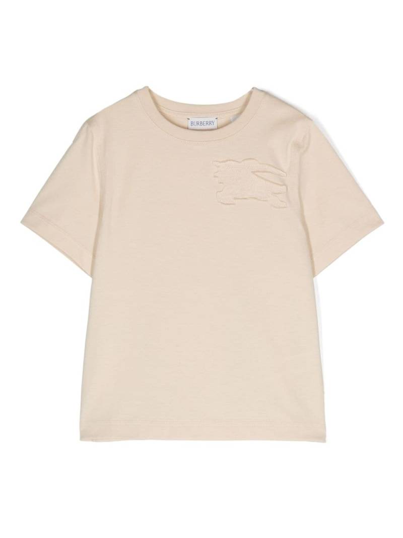 Burberry Kids Equestrian Knight cotton T-shirt - Neutrals von Burberry Kids