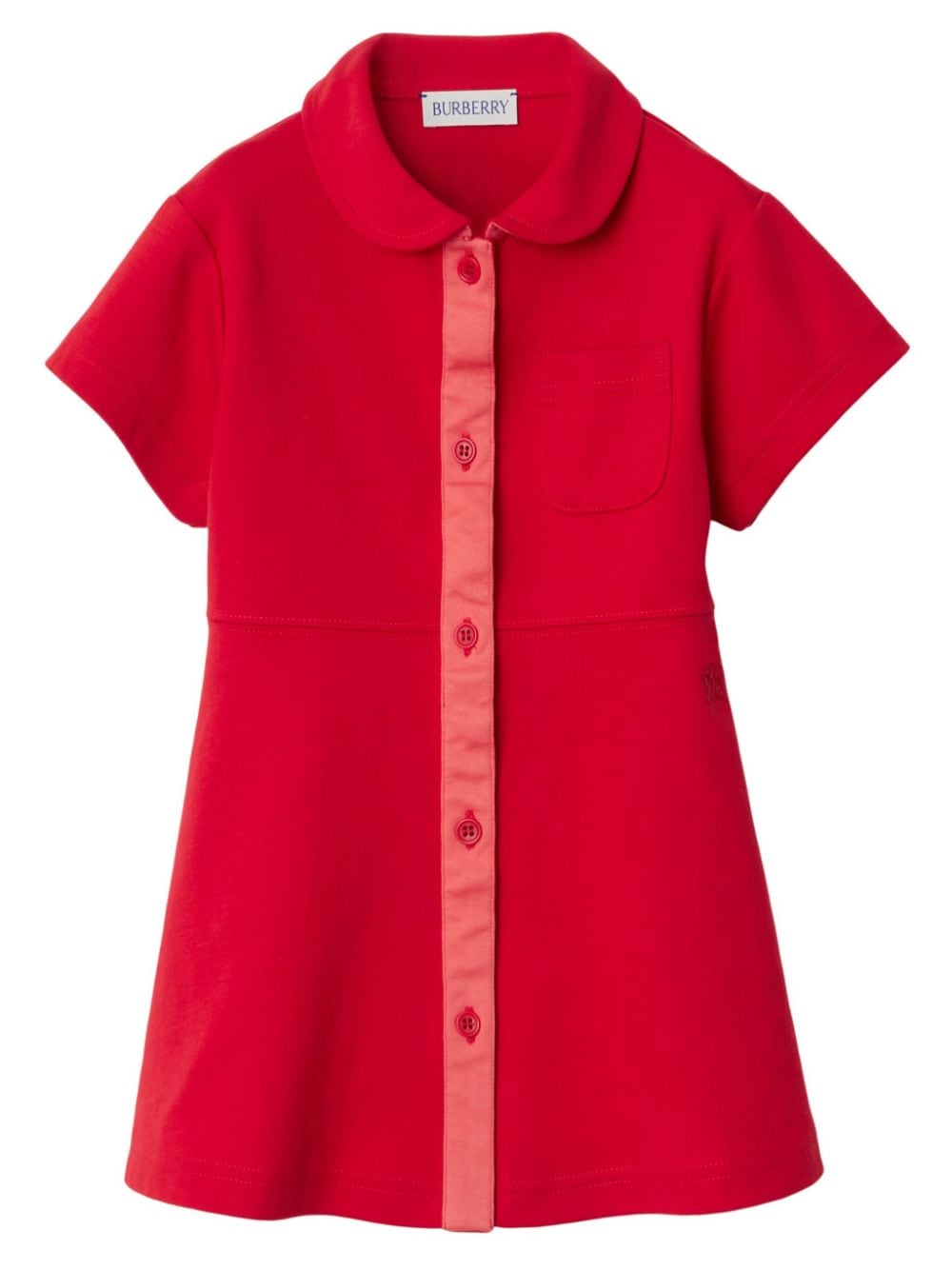 Burberry Kids Equestrian Knight short-sleeve dress - Red von Burberry Kids