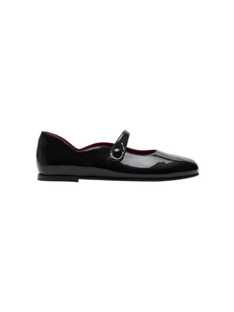 Burberry Kids Mary Jane leather flats - Black von Burberry Kids