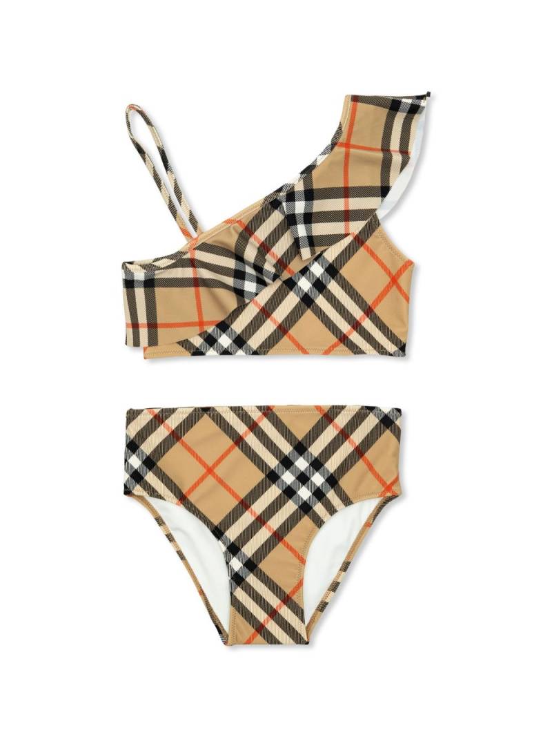 Burberry Kids Nova-check bikini - Neutrals von Burberry Kids