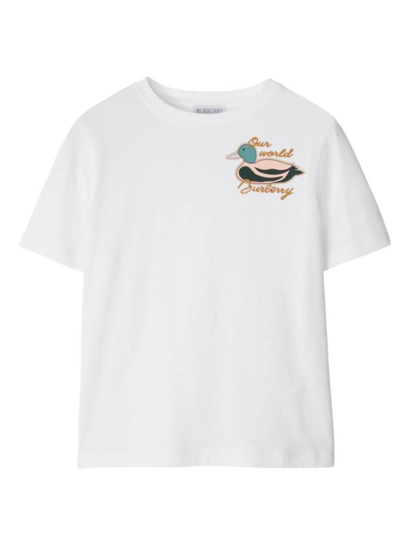 Burberry Kids Print-at-chest t-shirt - White von Burberry Kids