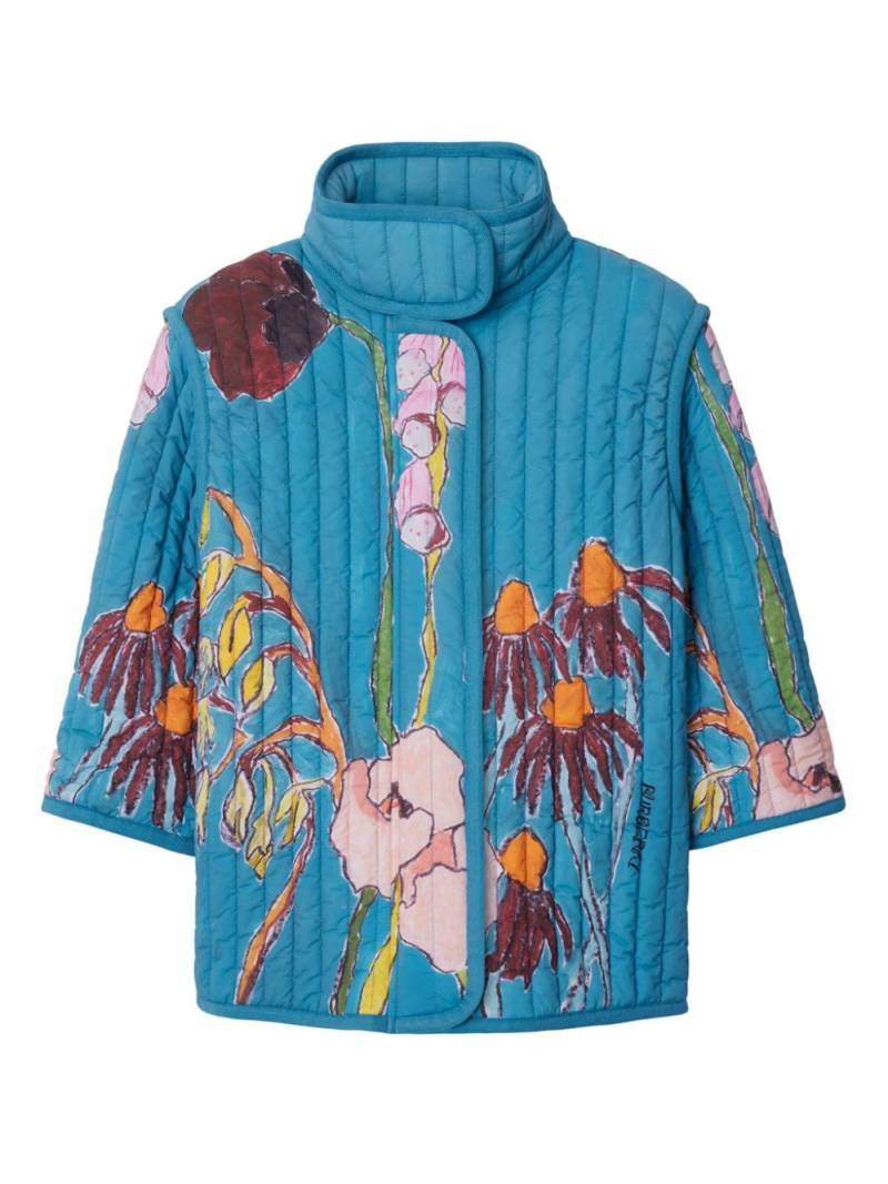 Burberry Kids Thistle quilted jacket - Blue von Burberry Kids