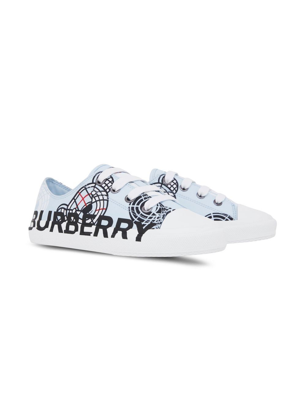 Burberry Kids Thomas Bear-print low-top sneakers - Blue von Burberry Kids