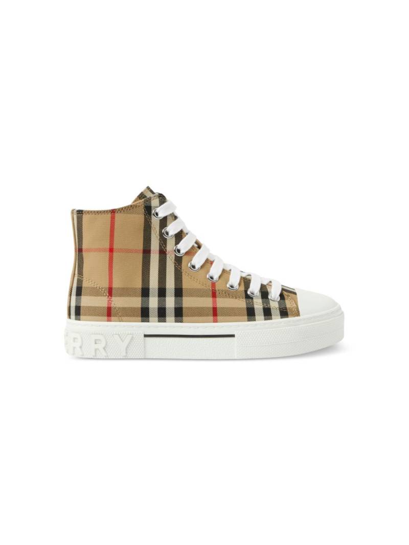 Burberry Kids Vintage Check canvas sneakers - Neutrals von Burberry Kids