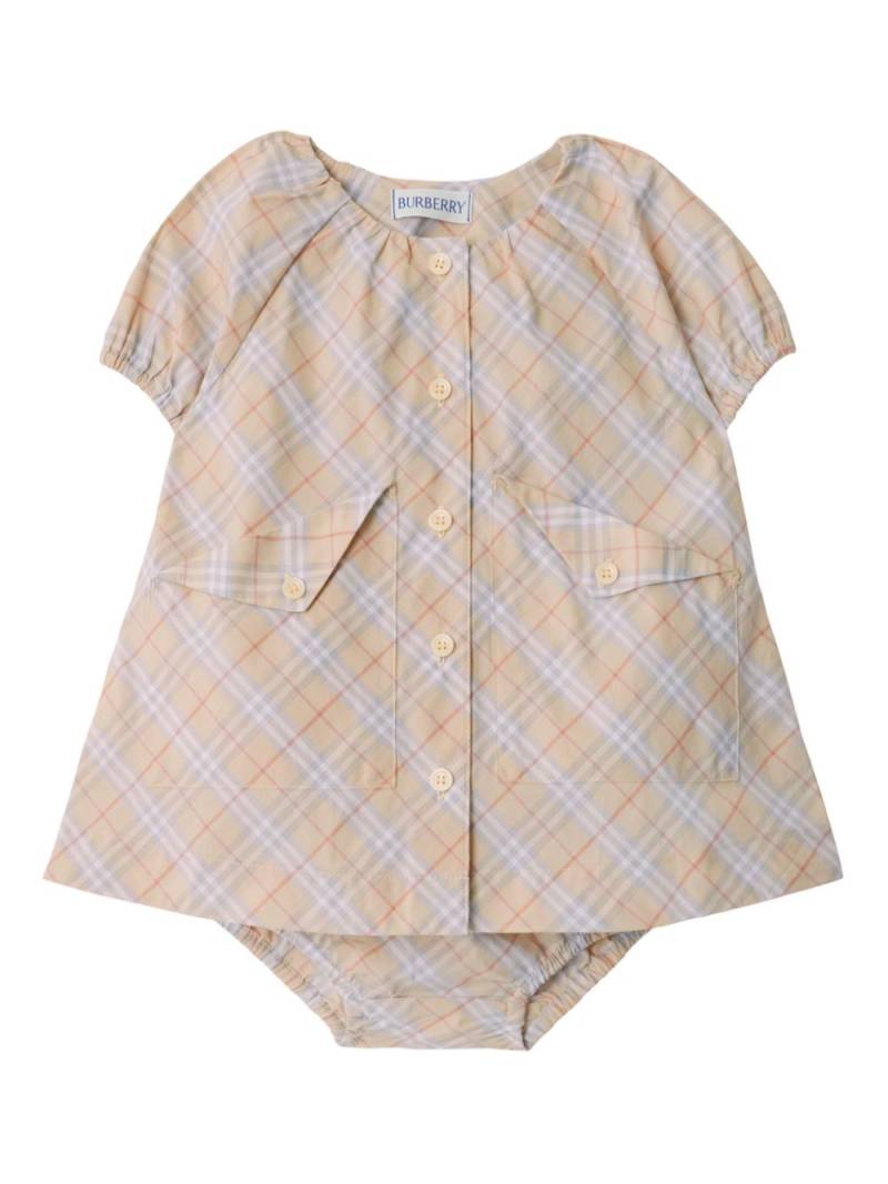 Burberry Kids Vintage Check cotton dress - Neutrals von Burberry Kids