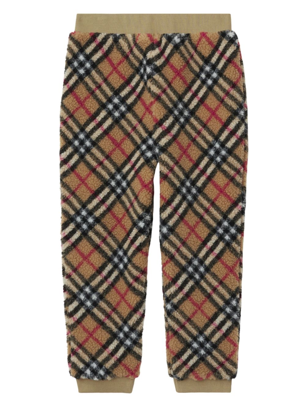 Burberry Kids Vintage Check faux-shearling trousers - Neutrals von Burberry Kids