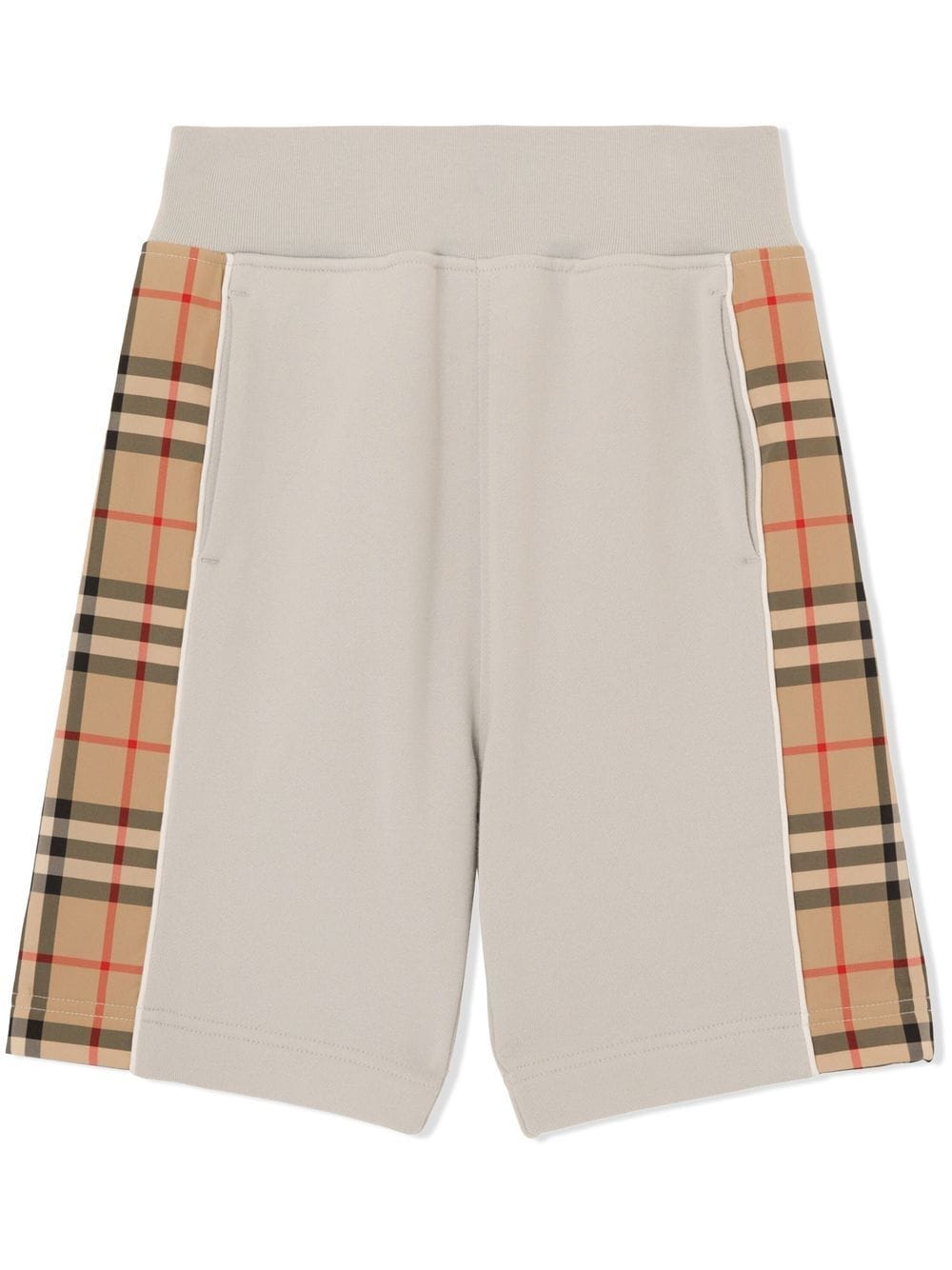 Burberry Kids Vintage Check-panel cotton shorts - Grey von Burberry Kids