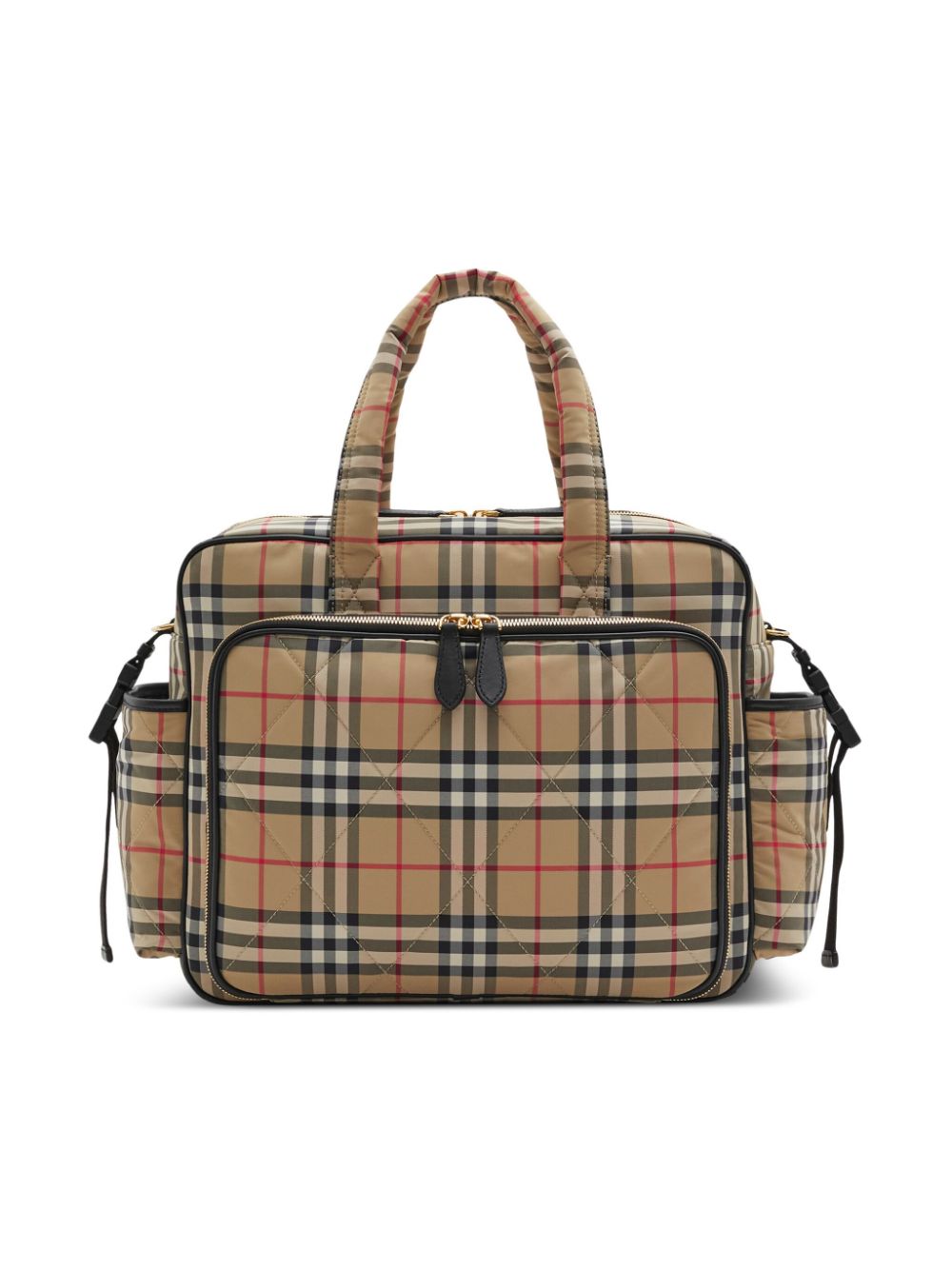 Burberry Kids Vintage Check-pattern quilted changing bag - Brown von Burberry Kids