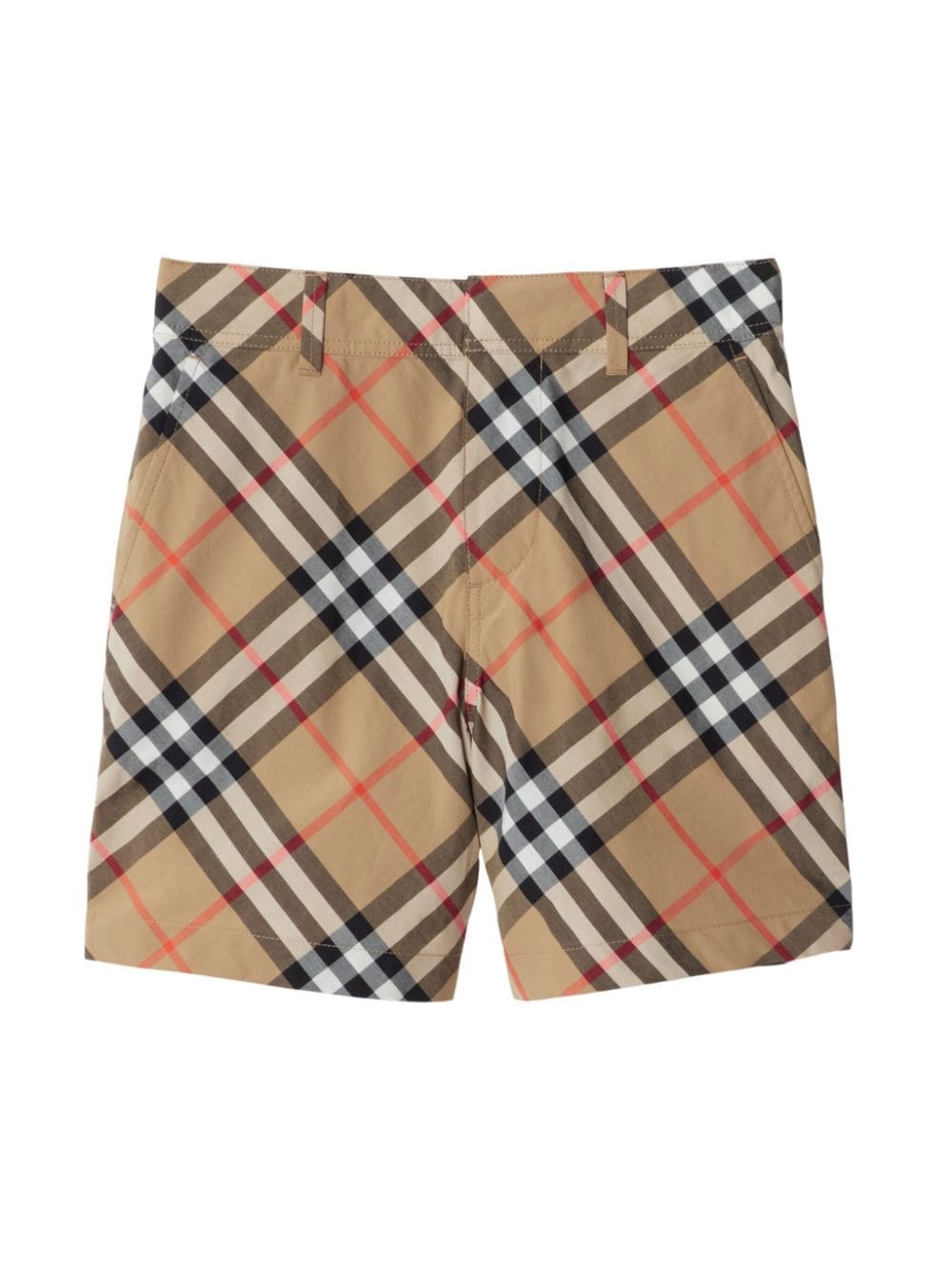 Burberry Kids Vintage-Check print cotton shorts - Neutrals von Burberry Kids