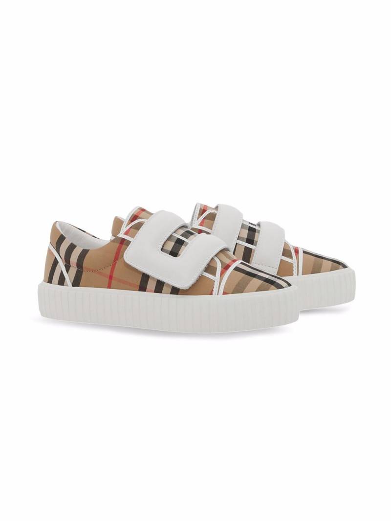 Burberry Kids Vintage Check sneakers - Neutrals von Burberry Kids