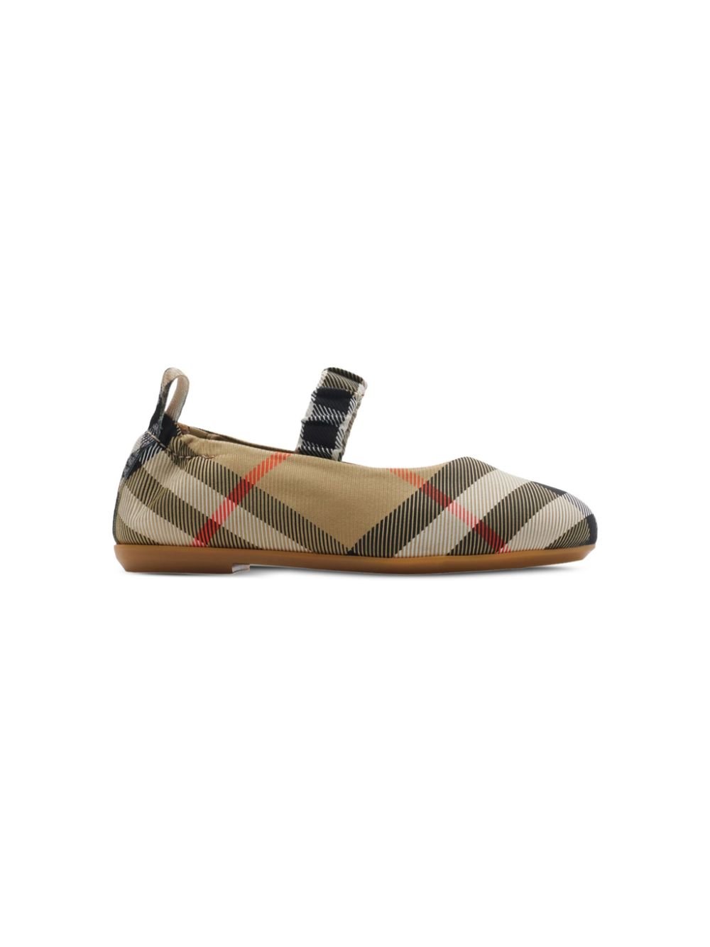 Burberry Kids check ballet flats - Neutrals von Burberry Kids