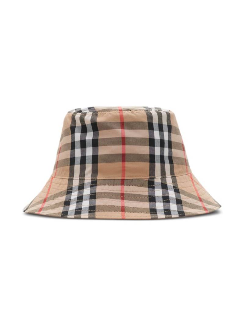 Burberry Kids check bucket hat - Brown von Burberry Kids