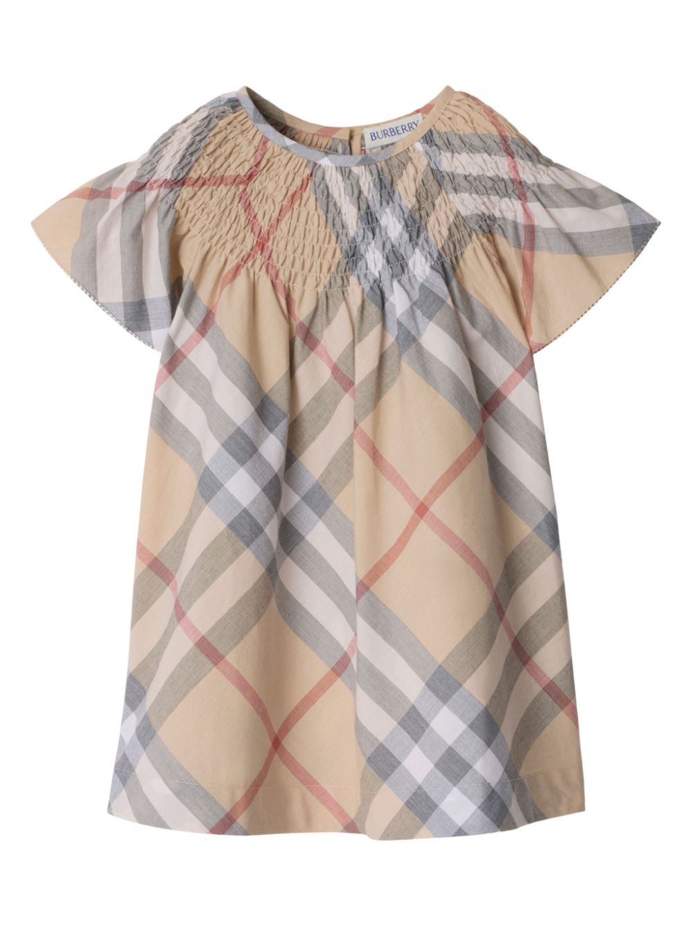 Burberry Kids check cotton dress - Neutrals von Burberry Kids