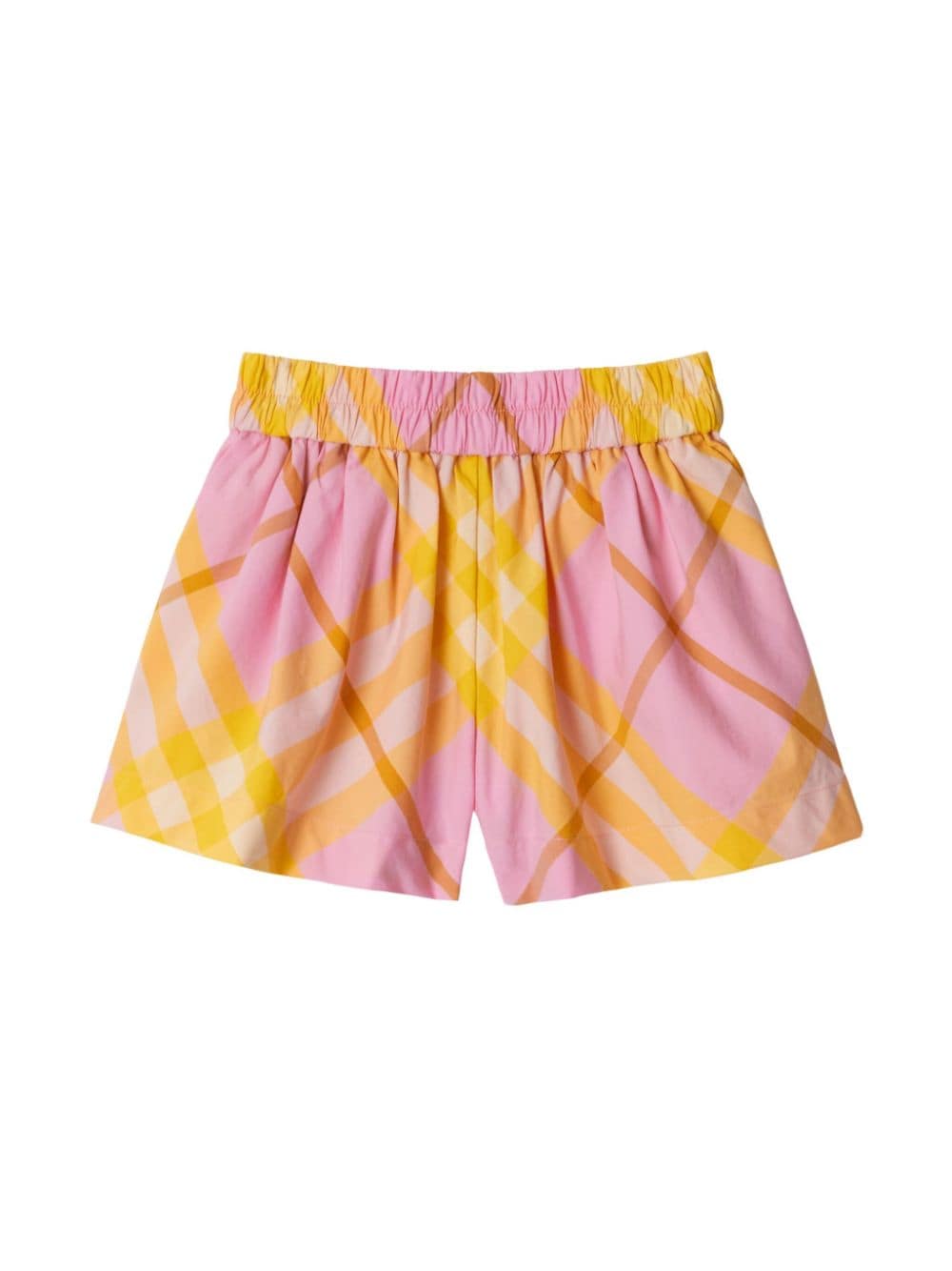 Burberry Kids check cotton shorts - Pink von Burberry Kids