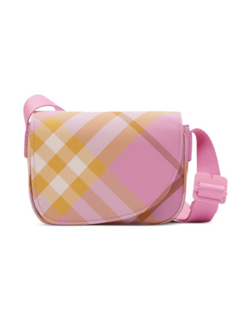 Burberry Kids check messenger bag - Pink von Burberry Kids