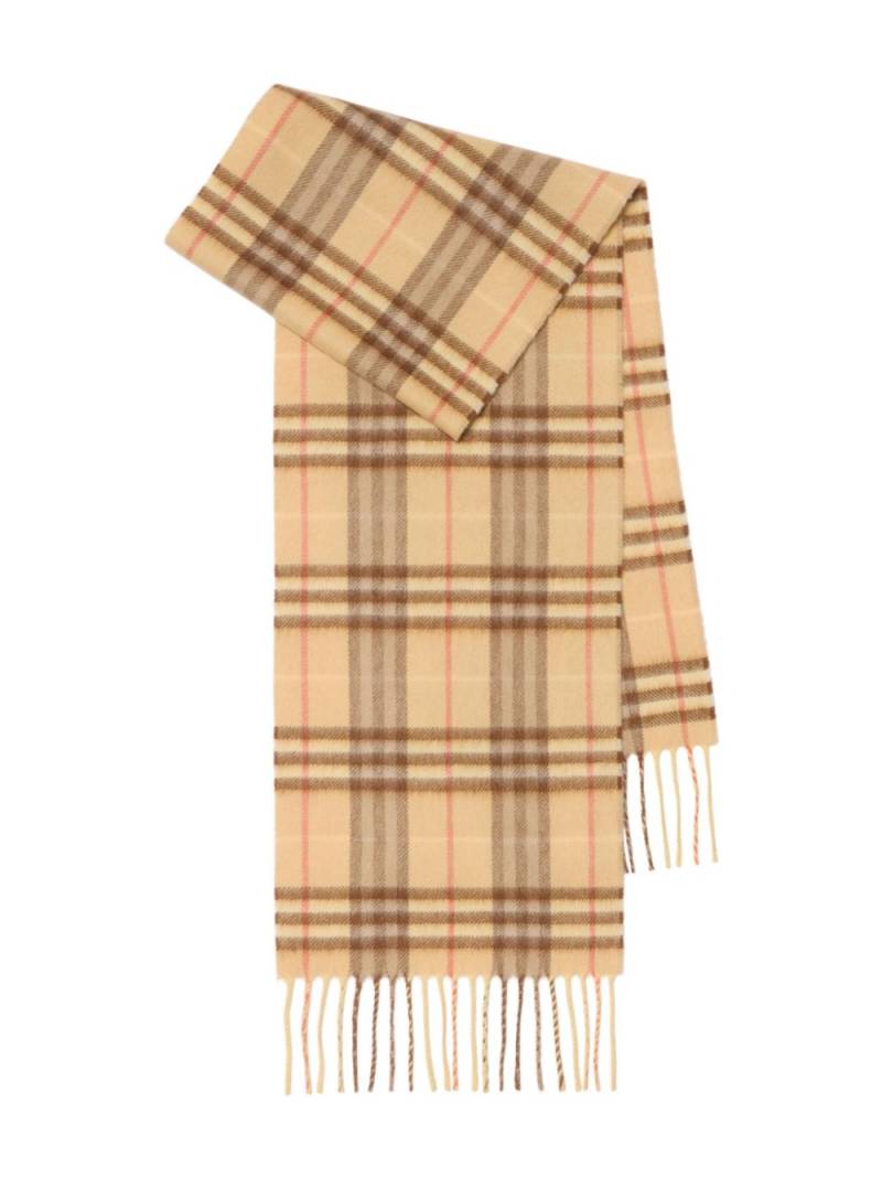 Burberry Kids check-pattern scarf - Neutrals von Burberry Kids