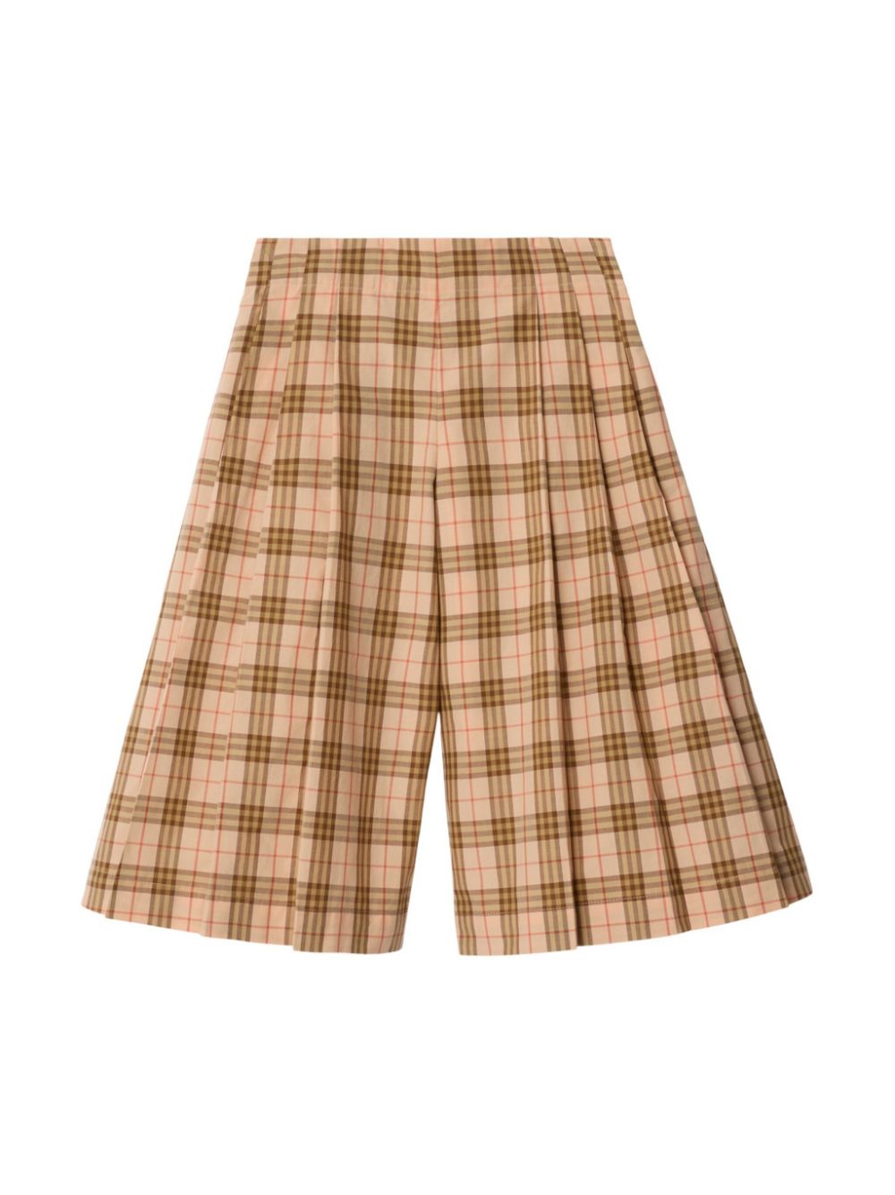 Burberry Kids check-print cotton culottes - Neutrals von Burberry Kids