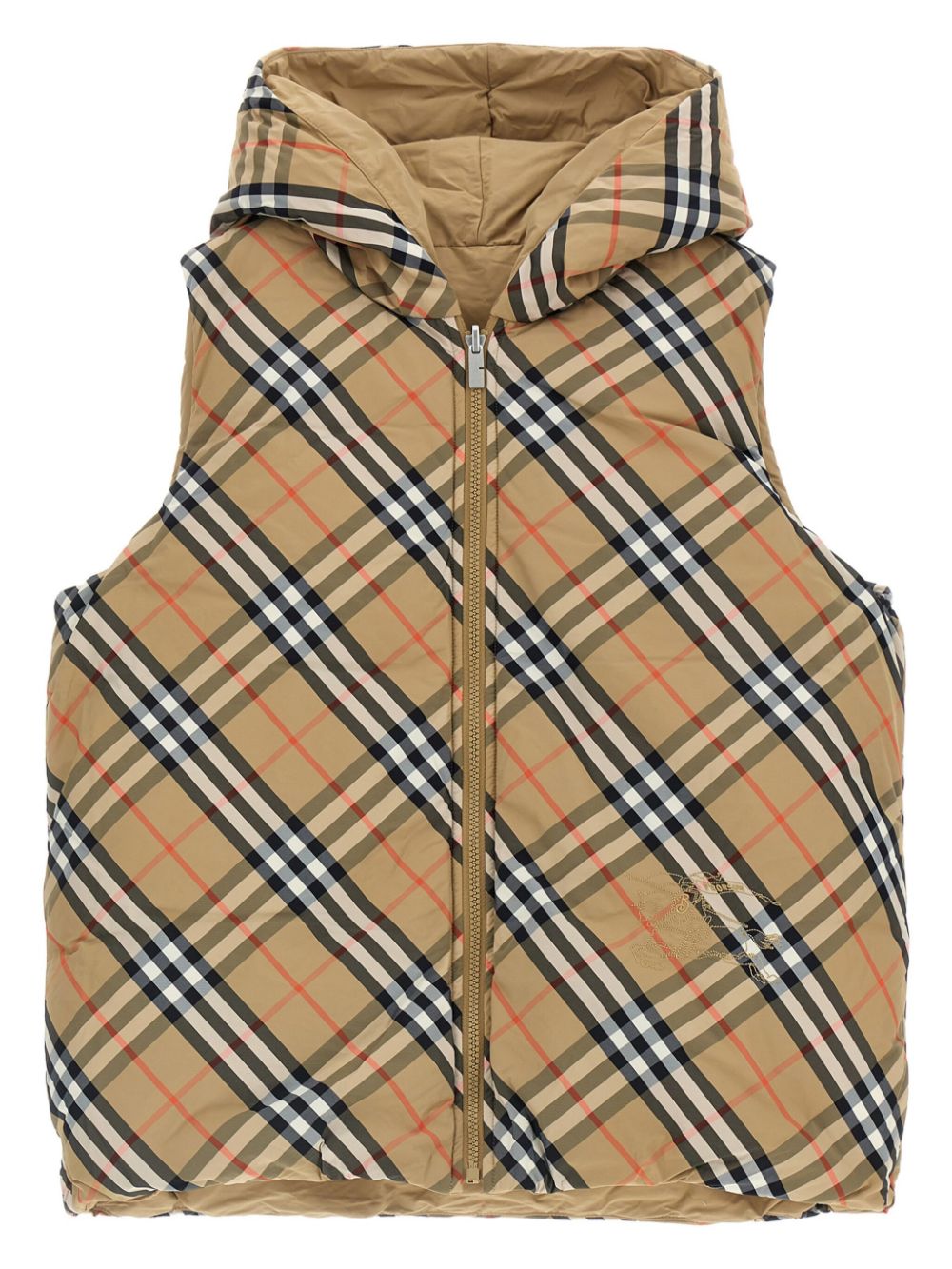 Burberry Kids check reversible gilet - Neutrals von Burberry Kids