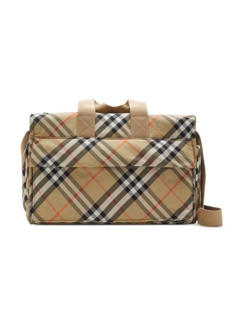 Burberry Kids checked changing bag - Neutrals von Burberry Kids