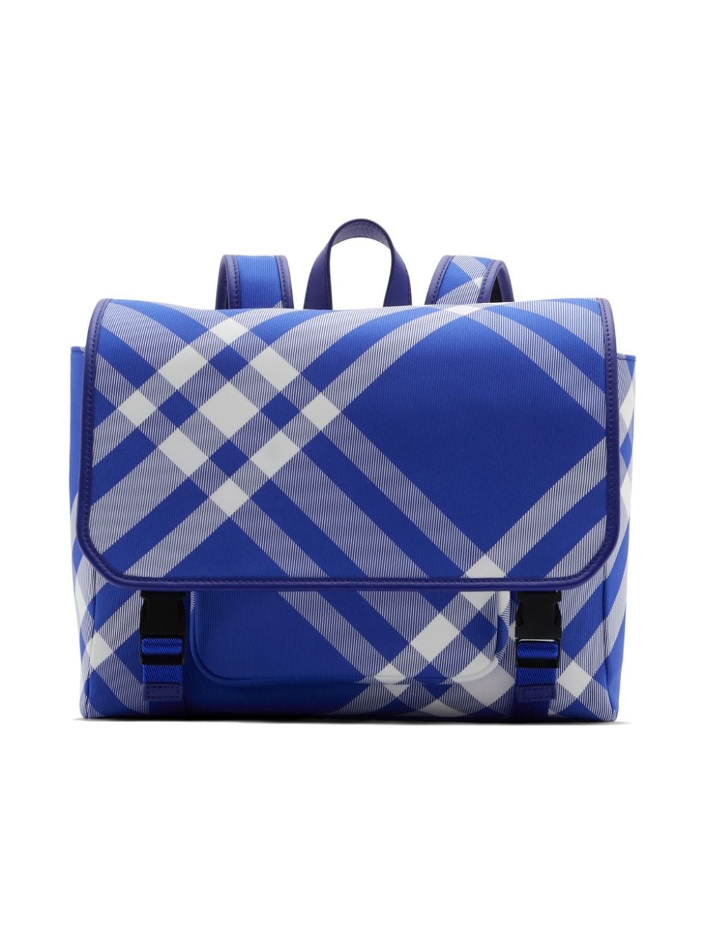 Burberry Kids checked leather backpack - Blue von Burberry Kids