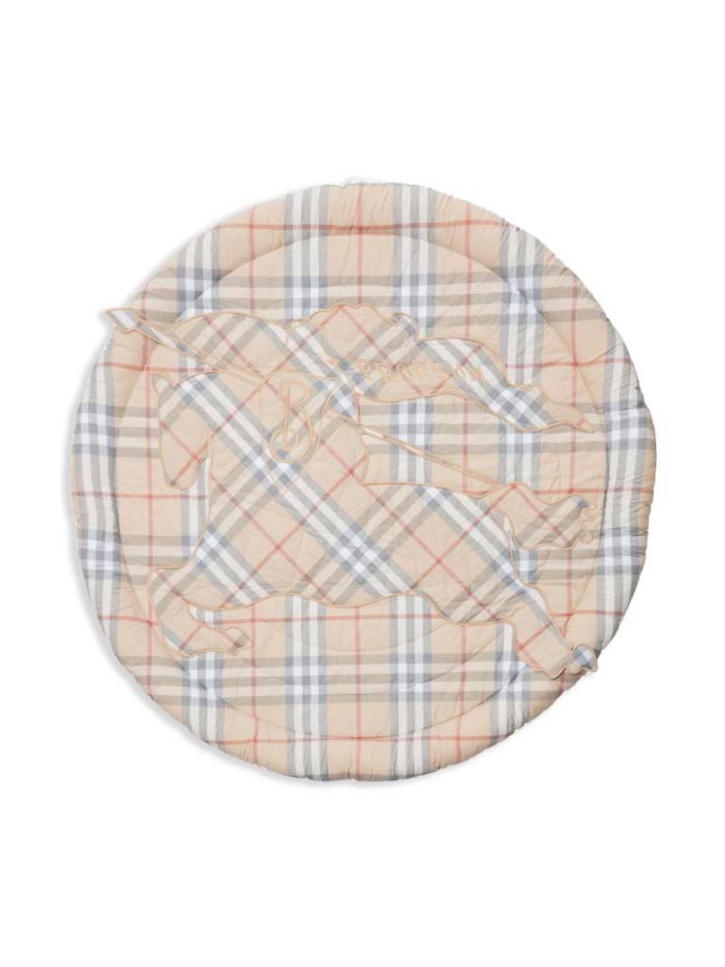 Burberry Kids checked playmat - Neutrals von Burberry Kids