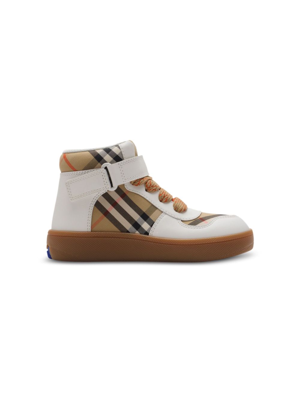 Burberry Kids checkered high-top sneakers - White von Burberry Kids