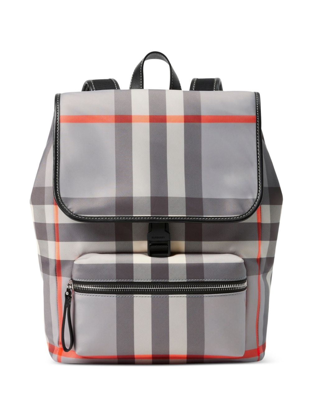 Burberry Kids checkered logo-straps backpack - Grey von Burberry Kids