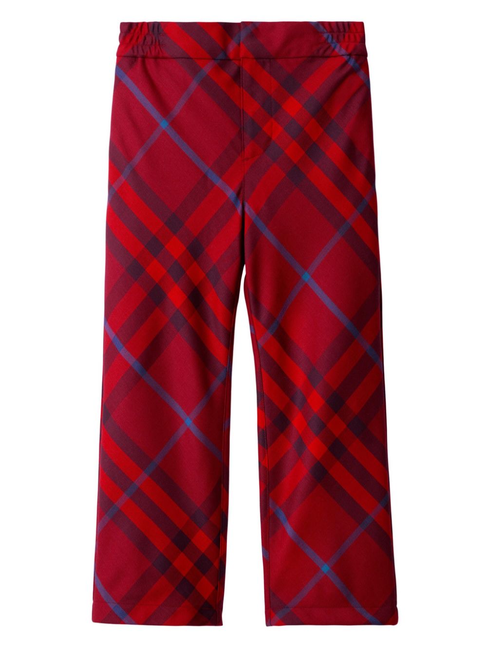 Burberry Kids checkered wool straight-leg trousers von Burberry Kids