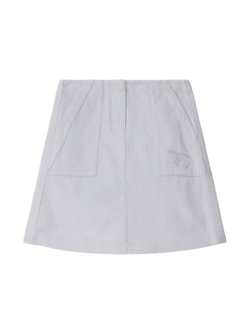 Burberry Kids corduroy mini skirt - White von Burberry Kids