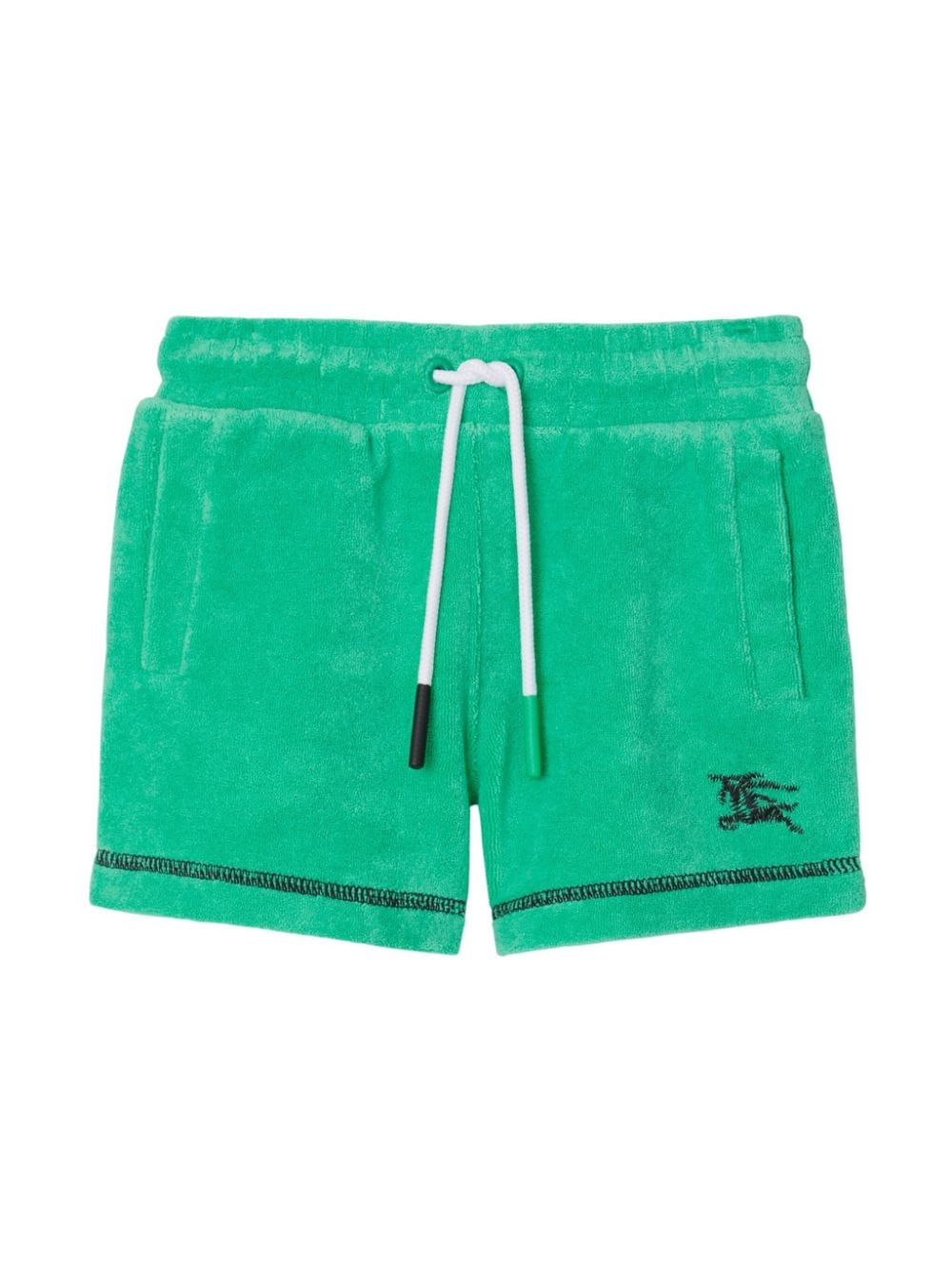 Burberry Kids cotton-blend towelling shorts - Green von Burberry Kids