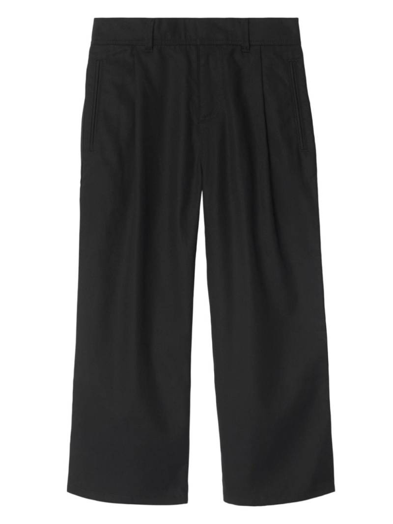 Burberry Kids cotton blend trousers - Black von Burberry Kids