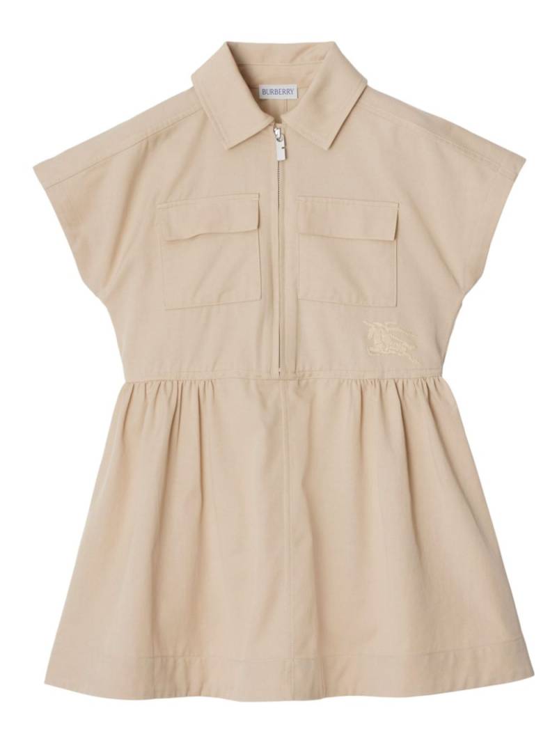 Burberry Kids cotton dress - Neutrals von Burberry Kids