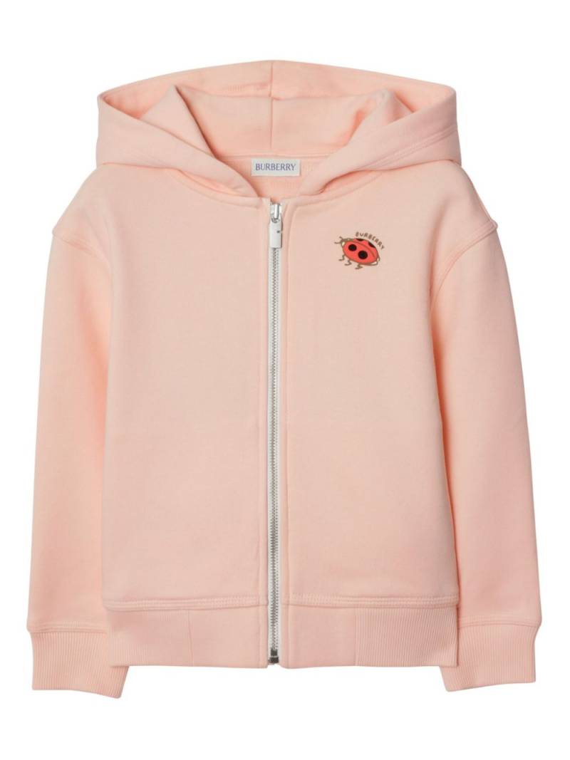 Burberry Kids cotton hoodie - Pink von Burberry Kids