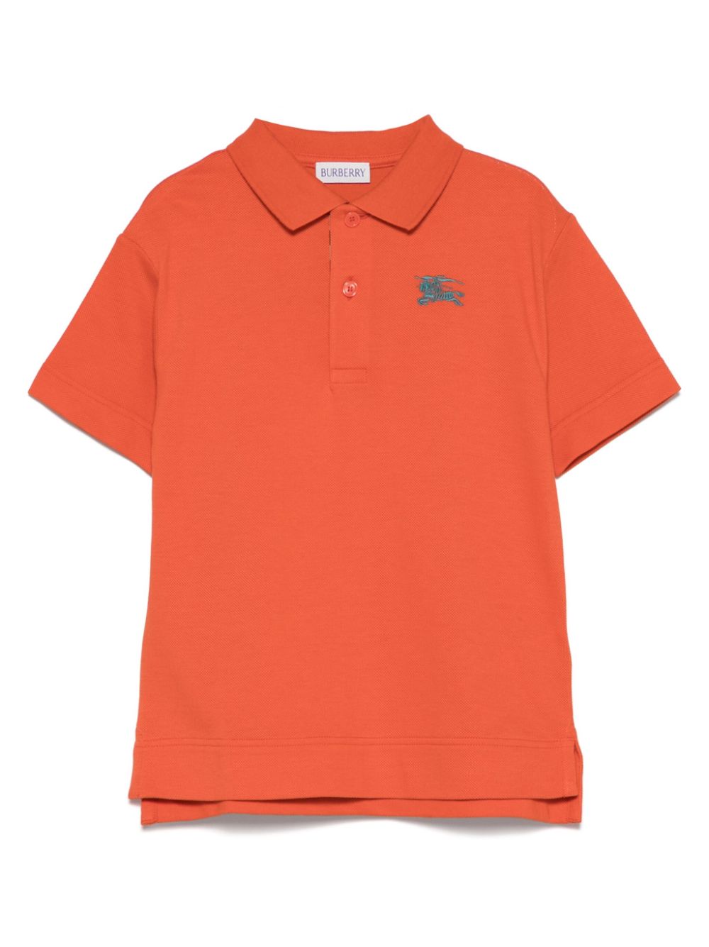 Burberry Kids cotton polo shirt - Orange von Burberry Kids