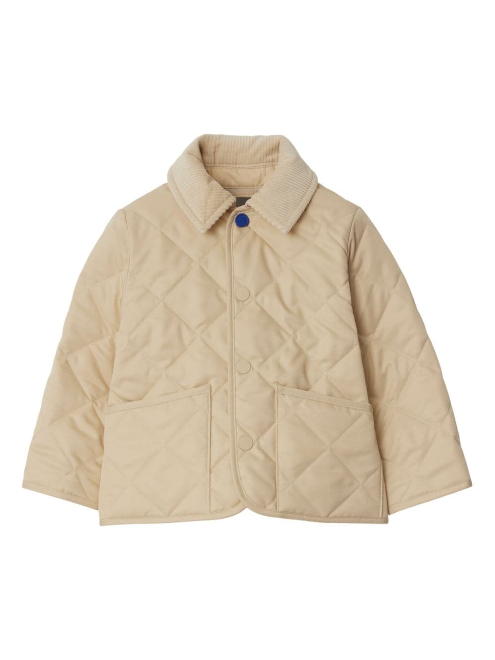 Burberry Kids diamond-quilted padded jacket - Neutrals von Burberry Kids